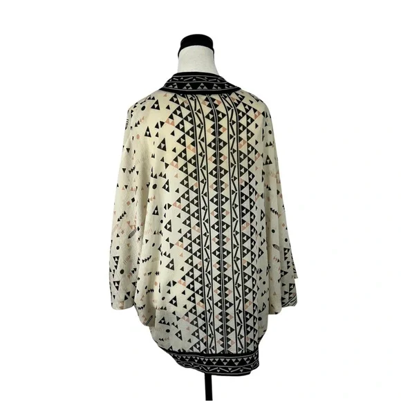 Ecote Urban Outfitters Kimono Cardigan M/L Boho Aztec Tribal Print Open Front - Picture 5 of 10